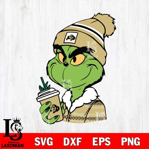 Colorado Buffaloes Boujee Grinch Svg Eps Dxf Png File, Digital Download, Instant Download