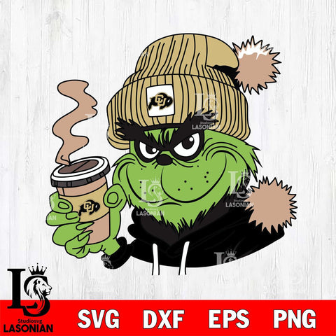 Colorado Buffaloes Boujee Grinch 4 Svg Eps Dxf Png File, Digital Download, Instant Download