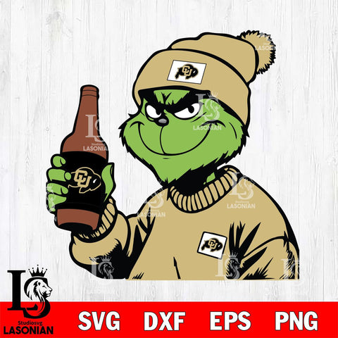 Colorado Buffaloes Boujee Grinch 5 Svg Eps Dxf Png File, Digital Download, Instant Download
