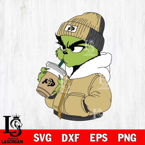 Colorado Buffaloes Boujee Grinch 6 Svg Eps Dxf Png File, Digital Download, Instant Download