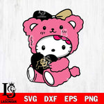 Colorado Buffaloes Cute Hello Kitty 3 Svg Eps Dxf Png File, Digital Download, Instant Download