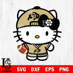 Colorado Buffaloes Cute Hello Kitty Football 10 Svg Eps Dxf Png File, NCAA svg, Digital Download, Instant Download