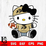 Colorado Buffaloes Cute Hello Kitty Football 11 Svg Eps Dxf Png File, NCAA svg, Digital Download, Instant Download