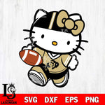 Colorado Buffaloes Cute Hello Kitty Football 9 Svg Eps Dxf Png File, NCAA svg, Digital Download, Instant Download