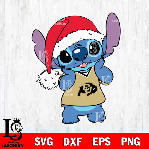 Colorado Buffaloes Cute Stitch Christmas Svg Eps Dxf Png File, Digital Download, Instant Download