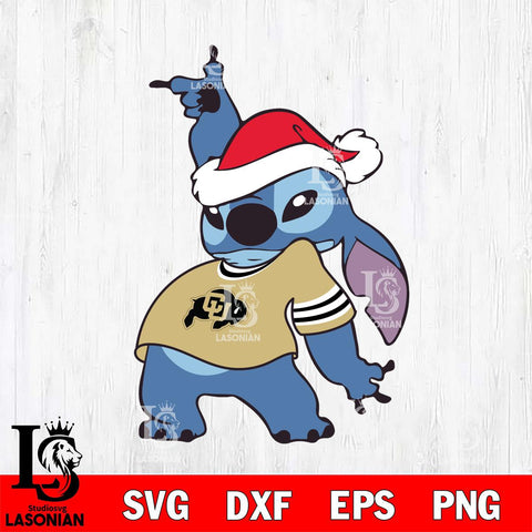 Colorado Buffaloes Disney Lilo & Stitch Christmas Svg Eps Dxf Png File, Digital Download, Instant Download