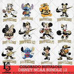 Colorado Buffaloes Disney NCAA Bundle Svg PNG 12 Svg Eps Dxf Png File, Digital Download