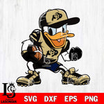 Colorado Buffaloes Donal Duck Svg Eps Dxf Png File, NCAA svg, Digital Download, Instant Download