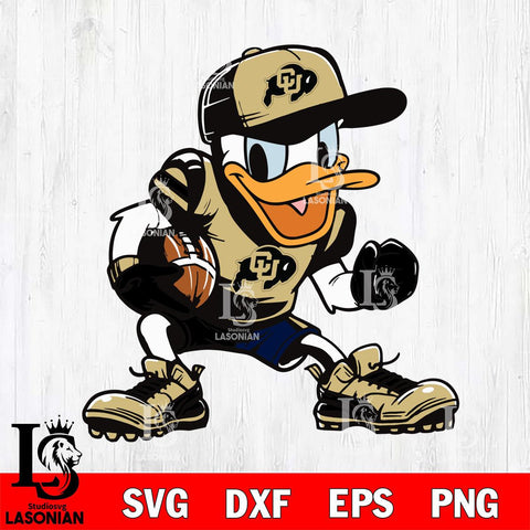 Colorado Buffaloes Donal Duck Svg Eps Dxf Png File, NCAA svg, Digital Download, Instant Download