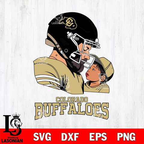 Colorado Buffaloes Father And Child Rugby SVG DXF EPS PNG FILE,NCAA SVG, Father day Digital Download,Instant Download, Silhouette
