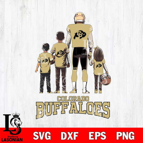 Colorado Buffaloes Father Football SVG DXF EPS PNG FILE,NCAA SVG, Father day Digital Download,Instant Download, Silhouette