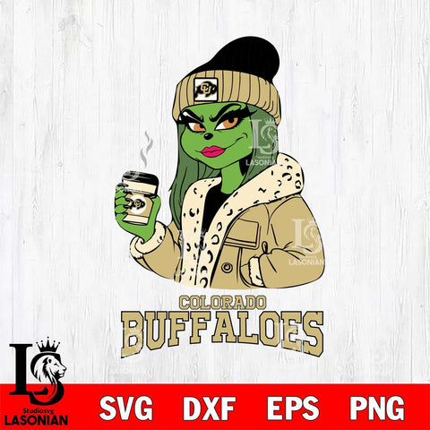 Colorado Buffaloes Girls Grinch Bougie Svg Eps Dxf Png File, Digital Download, Instant Download