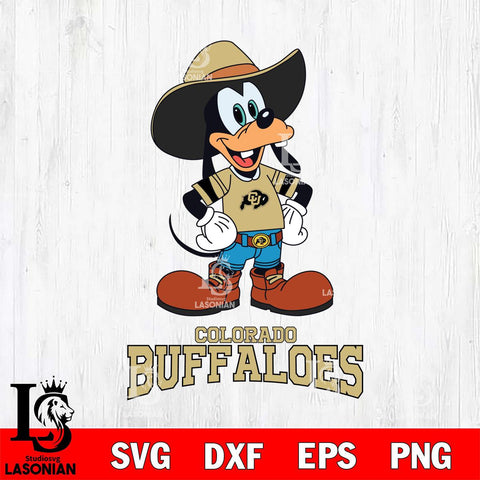 Colorado Buffaloes Goofy Cowboy Sport SVG DXF EPS PNG FILE,NCAA svg ,Football Digital Download,Instant Download, Silhouette