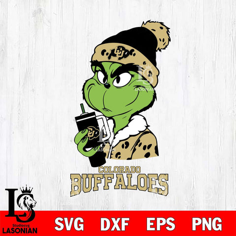 Colorado Buffaloes Grinch Bougie Leopard Svg Eps Dxf Png File, Digital Download, Instant Download
