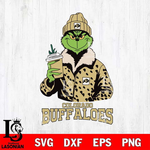 Colorado Buffaloes Grinch Christmas Cut Files Cricut, Svg Dxf Eps Png file, Digital download , Silhouette