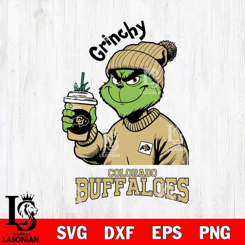 Colorado Buffaloes Grinchy Bougie Christmas Cut Files Cricut, Svg Dxf Eps Png file, Digital download , Silhouette