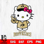 Colorado Buffaloes Hello Kitty Best Fan Svg Eps Dxf Png File, Digital Download, Instant Download