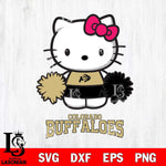 Colorado Buffaloes Hello Kitty Cheerleader 2 Svg Eps Dxf Png File, Digital Download, Instant Download