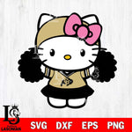 Colorado Buffaloes Hello Kitty Cheerleader 5 Svg Eps Dxf Png File, Digital Download, Instant Download