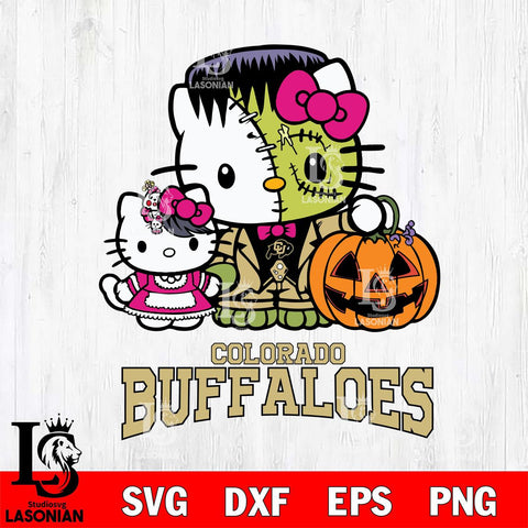 Colorado Buffaloes Hello Kitty Horror 10 Svg Eps Dxf Png File, Digital Download