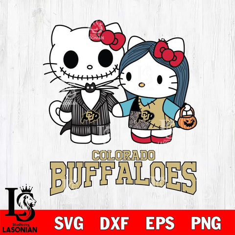Colorado Buffaloes Hello Kitty Horror 11 Svg Eps Dxf Png File, Digital Download