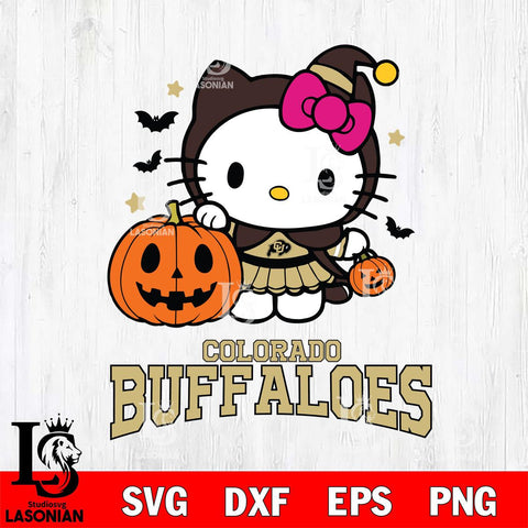 Colorado Buffaloes Hello Kitty Horror 1 Svg Eps Dxf Png File, Digital Download
