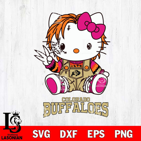Colorado Buffaloes Hello Kitty Horror Svg Eps Dxf Png File, Digital Download