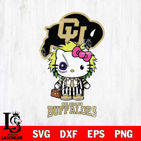 Colorado Buffaloes Hello Kitty Horror 8 Svg Eps Dxf Png File, Digital Download