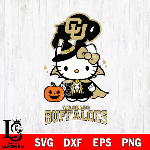 Colorado Buffaloes Hello Kitty Horror 9 Svg Eps Dxf Png File, Digital Download