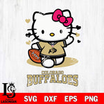 Colorado Buffaloes Hello Kitty NCAA 3 Svg Eps Dxf Png File, Digital Download, Instant Download