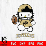 Colorado Buffaloes Hello Kitty NCAA 4 Svg Eps Dxf Png File, Digital Download, Instant Download