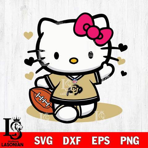Colorado Buffaloes Hello Kitty sport 10 Svg Eps Dxf Png File, NCAA svg, Digital Download, Instant Download