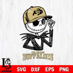 Colorado Buffaloes Jack Skellington 3 Halloween Svg Eps Dxf Png File, NCAA svg, Digital Download, Instant Download