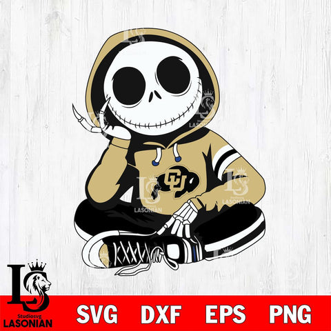 Colorado Buffaloes Jack Skellington halloween Svg Eps Dxf Png File, NCAA svg, Digital Download, Instant Download