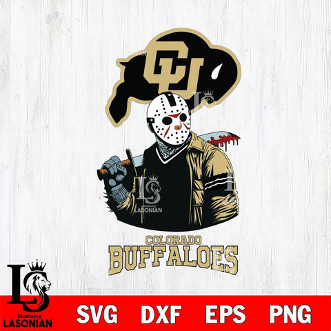 Colorado Buffaloes Jason Voorhees 10 Svg Eps Dxf Png File, Digital Download