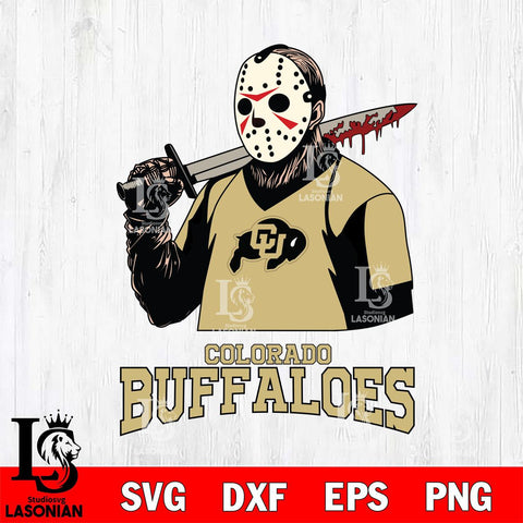 Colorado Buffaloes Jason Voorhees 11 Svg Eps Dxf Png File, Digital Download