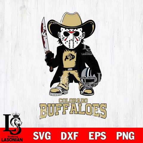 Colorado Buffaloes Jason Voorhees 3 Svg Eps Dxf Png File, Digital Download