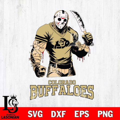 Colorado Buffaloes Jason Voorhees Svg Eps Dxf Png File, Digital Download
