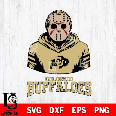 Colorado Buffaloes Jason Voorhees 4 Svg Eps Dxf Png File, Digital Download