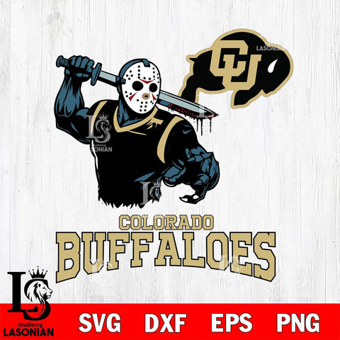 Colorado Buffaloes Jason Voorhees 5 Svg Eps Dxf Png File, Digital Download