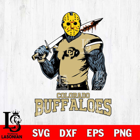 Colorado Buffaloes Jason Voorhees 7 Svg Eps Dxf Png File, Digital Download