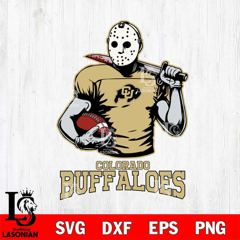 Colorado Buffaloes Jason Voorhees 9 Svg Eps Dxf Png File, Digital Download