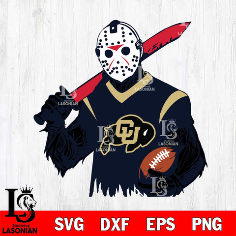 Colorado Buffaloes Jason Voorhees Horror Halloween 2 Svg Eps Dxf Png File, NCAA svg, Digital Download, Instant Download