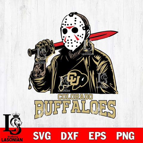 Colorado Buffaloes Jason Voorhees Horror Halloween Svg Eps Dxf Png File, NCAA svg, Digital Download, Instant Download
