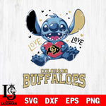 Colorado Buffaloes Love Stitch, Svg Eps Dxf Png File, Digital Download
