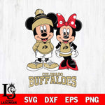 Colorado Buffaloes Mickey Minnie Mouse Cute Football Svg Eps Dxf Png File, NCAA svg , File Cut , Digital Download , Instant Download, Cut Svg Files