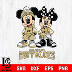 Colorado Buffaloes Mickey Minnie Rugby Hoodie Svg Eps Dxf Png File, NCAA svg , File Cut , Digital Download , Instant Download, Cut Svg Files