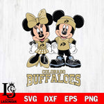 Colorado Buffaloes Mickey Minnie Rugby ball Svg Eps Dxf Png File, NCAA svg , File Cut , Digital Download , Instant Download, Cut Svg Files