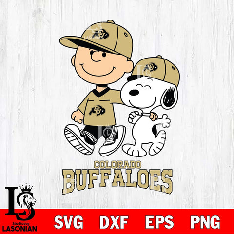 Colorado Buffaloes Peanuts Snoopy Friends SVG DXF EPS PNG FILE,Snoopy File Cut, NCAA Digital Download,Instant Download,Christmas Silhouette