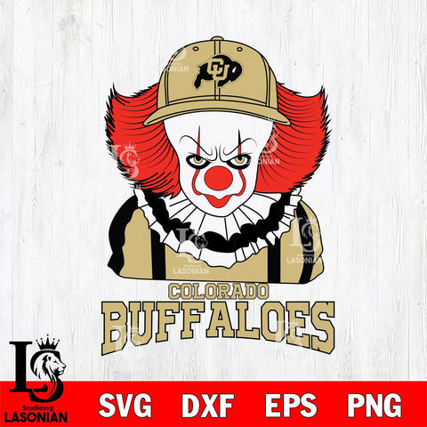 Colorado Buffaloes Pennywise Horror Sport 10 Svg Eps Dxf Png File, Digital Download